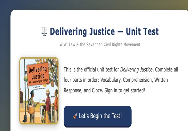 Delivering Justice Test