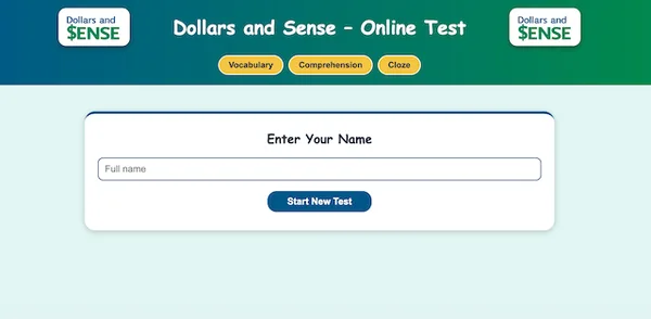 Dollars and Sense Test