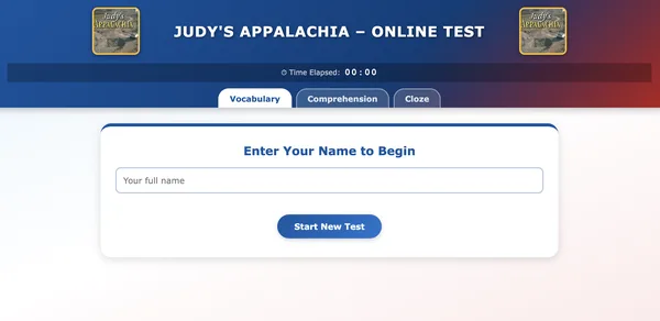 Judy's Appalachia Test