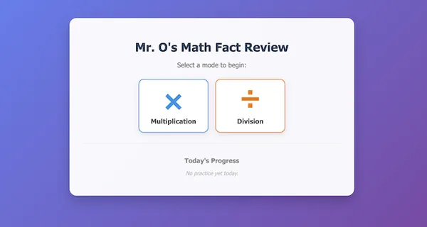 Math Fact Review