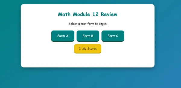 Math Module 12 Review