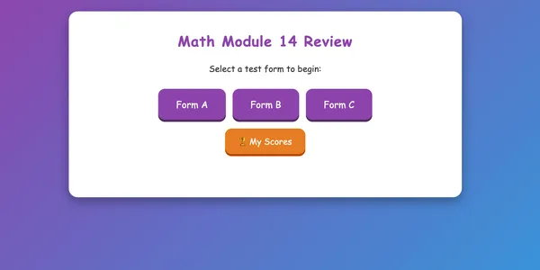 Math Module 14 Review
