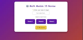 Math Module 15 Review