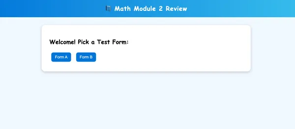 Math Module 2