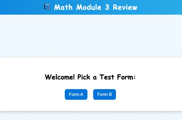 Math Module 3 Review