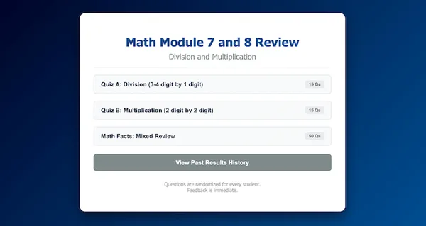 Math Module 7 & 8