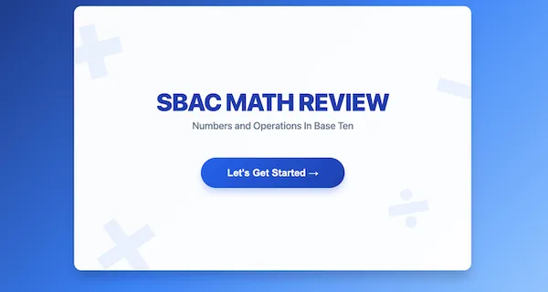 SBAC Math Review