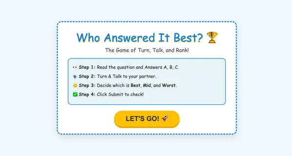 Who Answered It Best