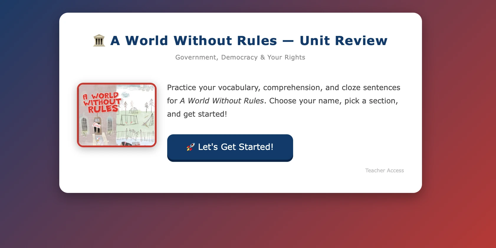 A World Without Rules Review
